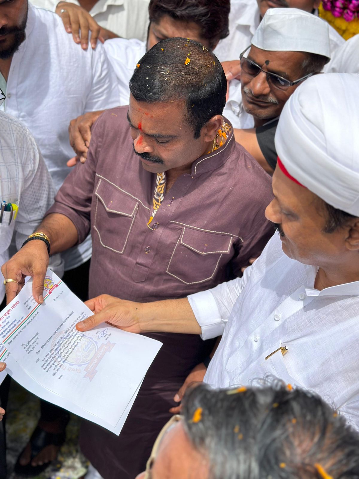 त्रिवेणीनगर - तळवडे रस्त्याला पर्यायी मार्ग तयार करा धनंजय भालेकर यांचे उपमुख्यमंत्री पवार यांना साकडे