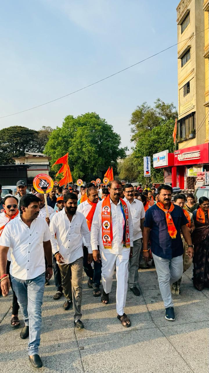 महासाधू मोरया गोसावींचा आर्शिवाद घेऊन संजोग वाघेरे पाटील यांचा चिंचवडमध्ये प्रचार !