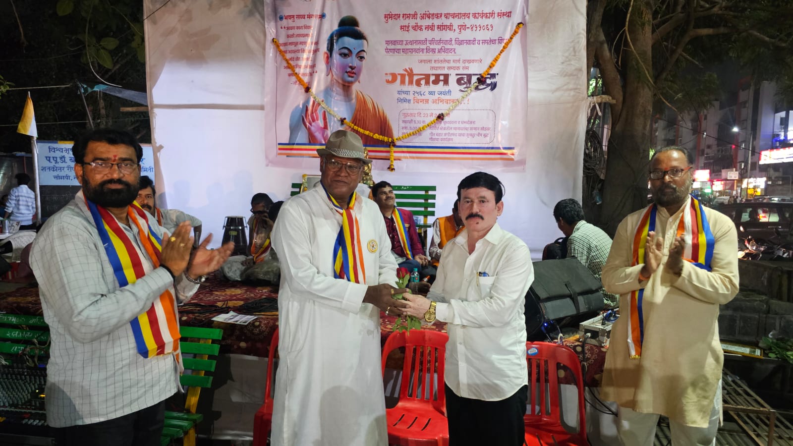 सुभेदार रामजी आंबेडकर वाचनालय कार्यकारी संस्था नवी सांगवी पुणे यांच्यावतीने भगवान गौतम बुद्ध जयंती विविध कार्यक्रमाने उत्साहात साजरी