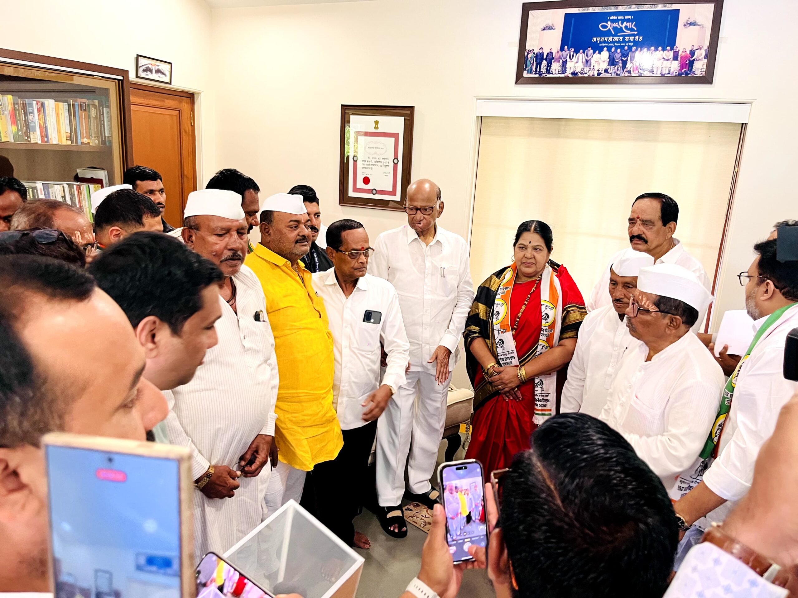 भोसरीतील भाजपचा बुरुज ढासळला!  - शरद पवारांचे नेतृत्व मान्य करत भाजपच्या माजी नगरसेविका तुतारी फुंकणार ; गव्हाणे यांची ताकद वाढणार