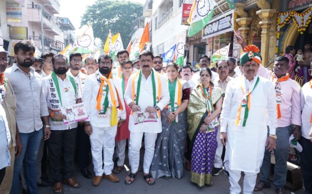 राष्ट्रवादीच्या उमेदवारांचा प्रभाग क्र. ३१ मध्ये जोरदार प्रचार शुभारंभ; प्रभागात उत्स्फूर्त स्वागत